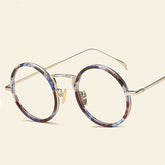 Betty Retro Round Plastic Titanium Glasses Frame Round Frames Southood